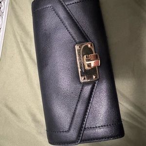 Black and gold Michael Kors wallet